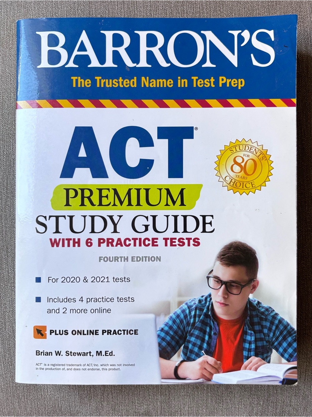 Barron's ACT Premium Study Guide 4th Ed 2020/21 2 Online & 4 book practice Tests